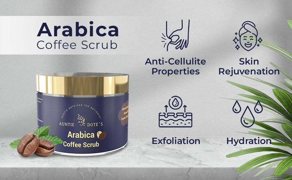 Auntie Dote's Arabica Coffee Dead Sea Salt Scrub 100g