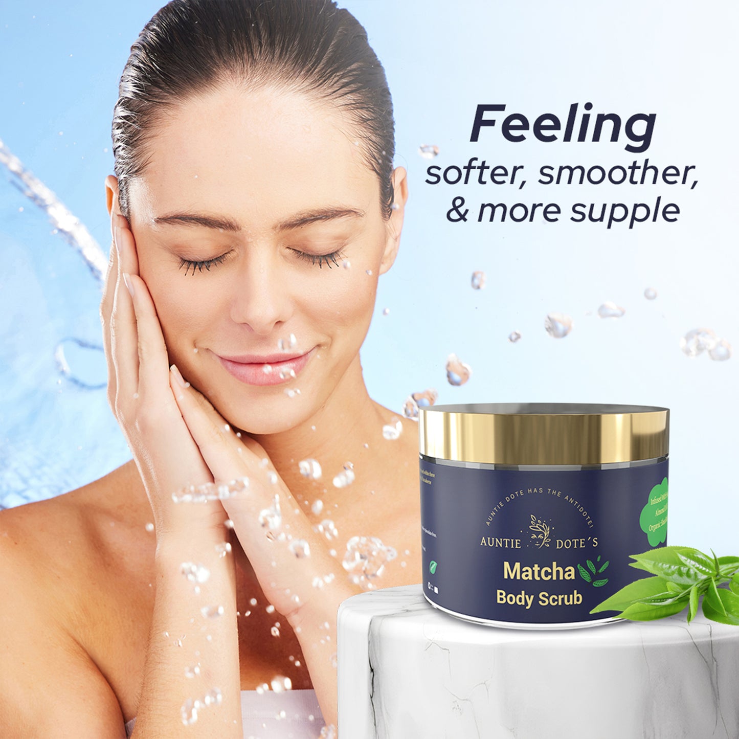 Auntie Dote’s Matcha Infused Dead Sea Salt Scrub