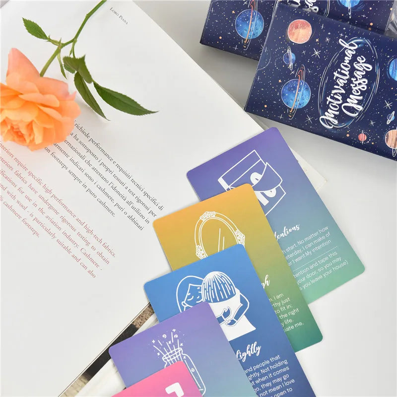 52pcs Motivational Message Cards