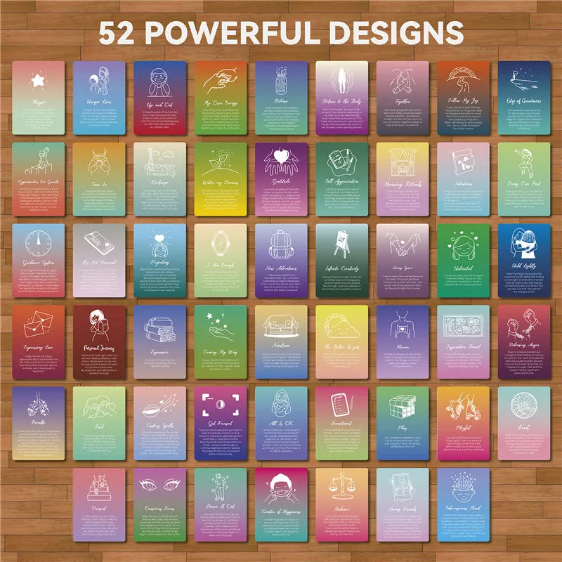 52pcs Motivational Message Cards