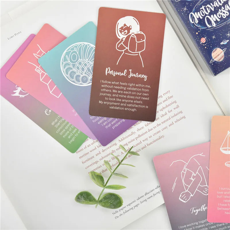 52pcs Motivational Message Cards