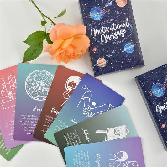 52pcs Motivational Message Cards