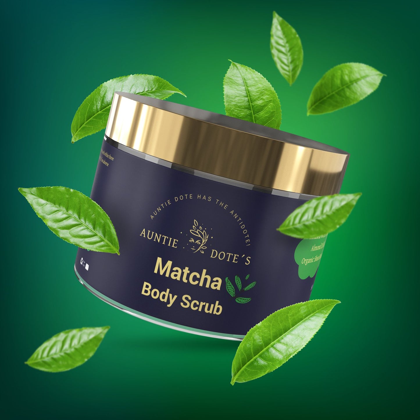 Auntie Dote's Matcha Infused Dead Sea Salt Scrub